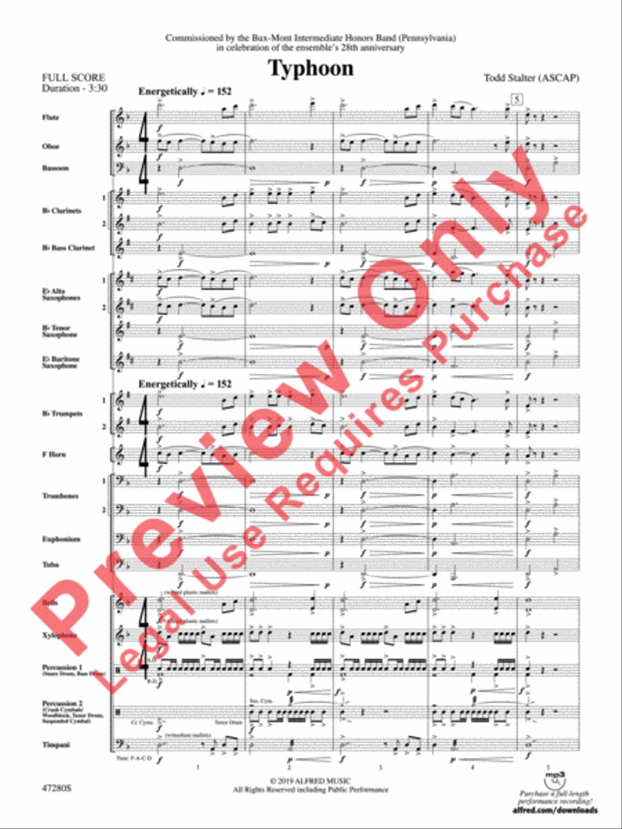Typhoon Concert Band scores gallery preview page 3