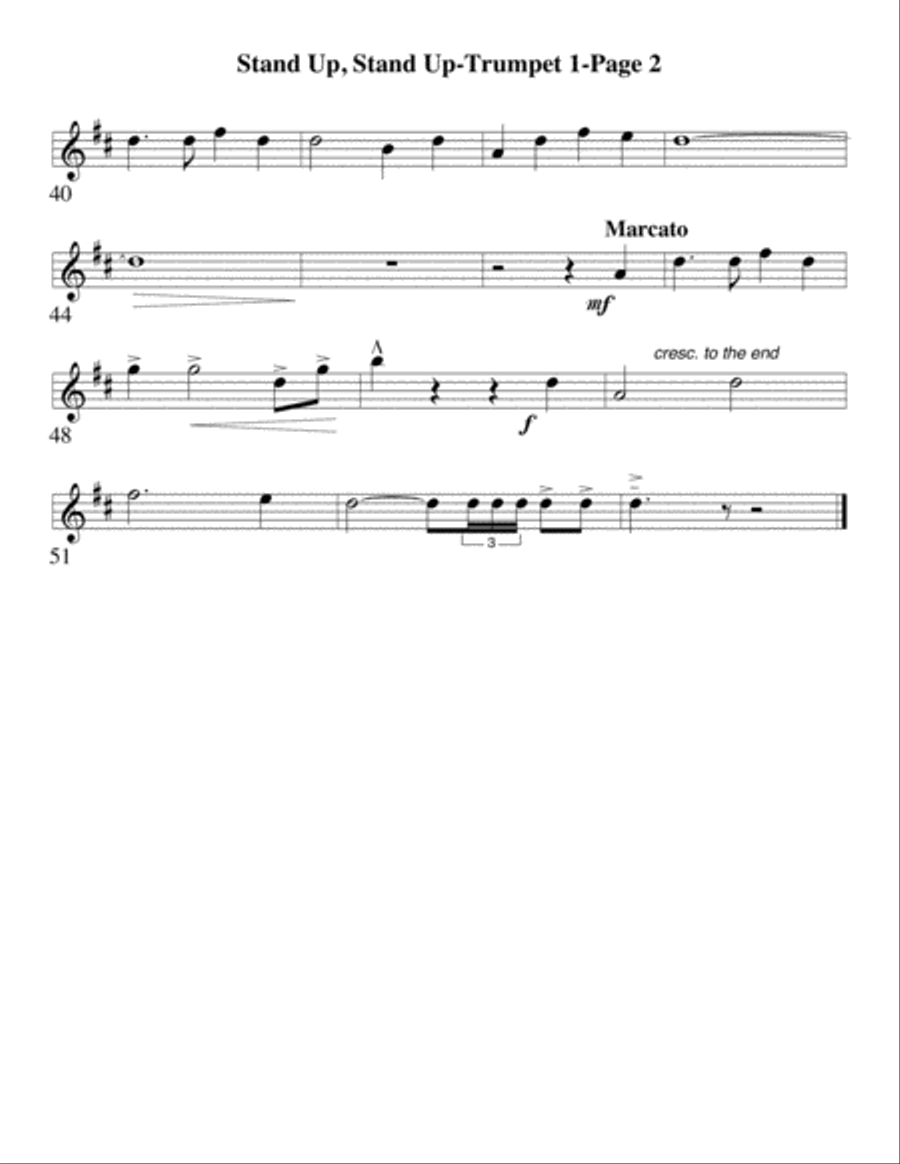 Stand Up, Stand Up for Jesus for Brass Quintet Brass Quintet scores gallery preview page 6