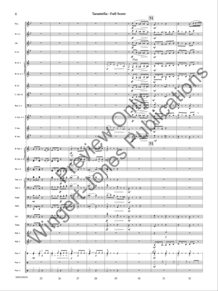 Tarantella Tarantella Concert Band scores gallery preview page 7
