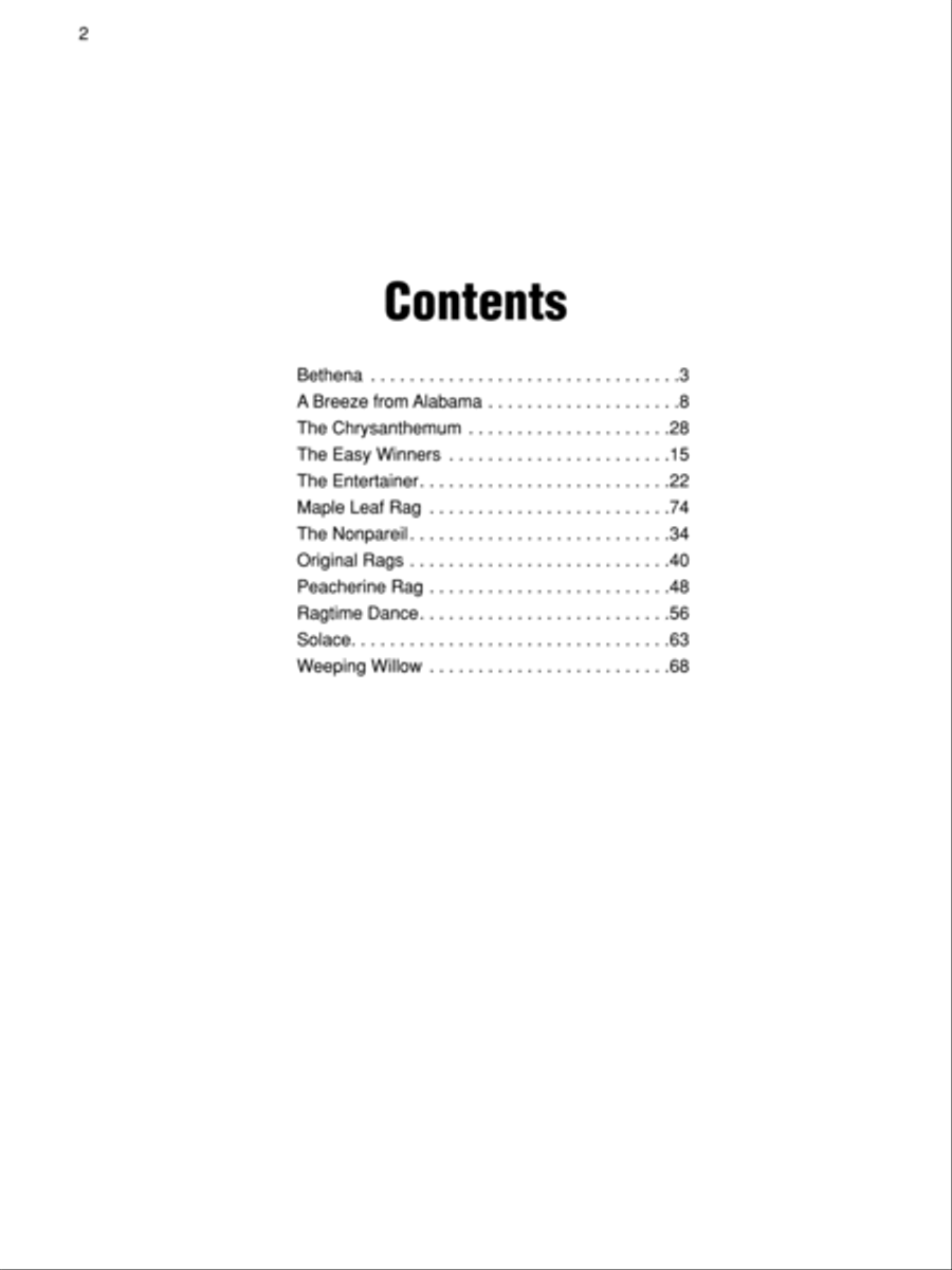 Simply Joplin Easy Piano scores gallery preview page 2