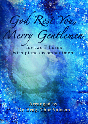 God Rest You, Merry Gentlemen - two F Horns with Piano accompaniment