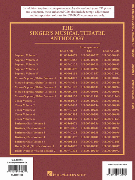 Singer's Musical Theatre Anthology - Volume 5 image number null