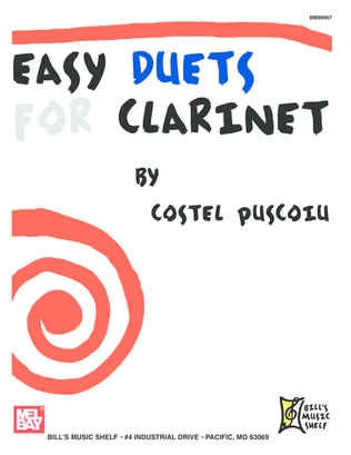 Book cover for Easy Duets for Clarinet