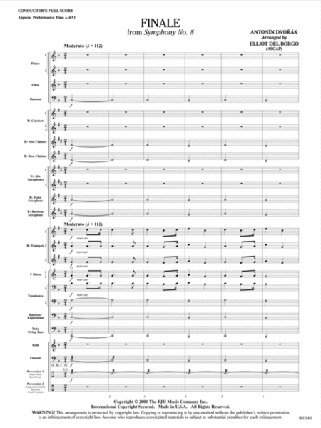 Finale from Dvorák's Symphony No. 8 image number null
