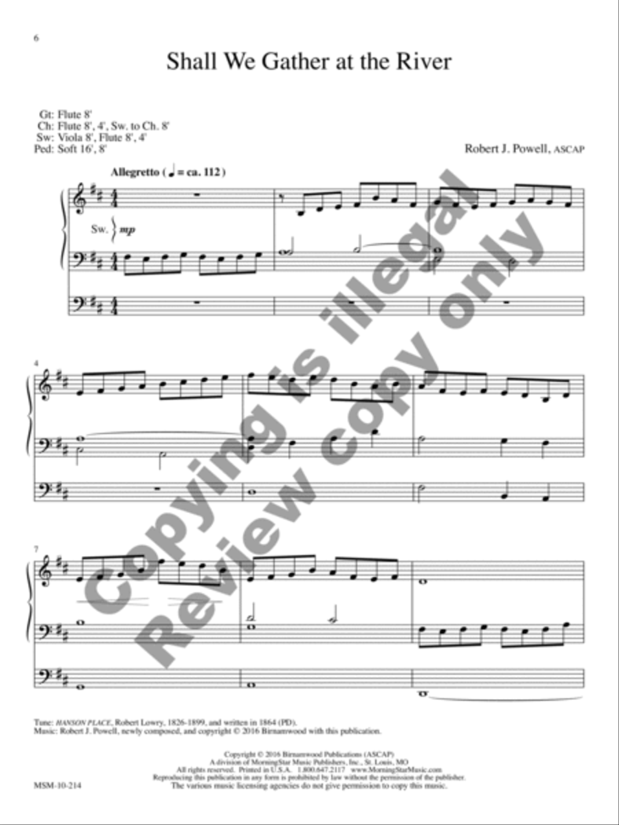 Three Postludes on Gospel Hymns, Set 2 Organ scores gallery preview page 8
