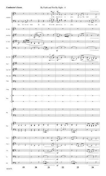 By Faith and Not by Sight - Orchestral Score and Parts