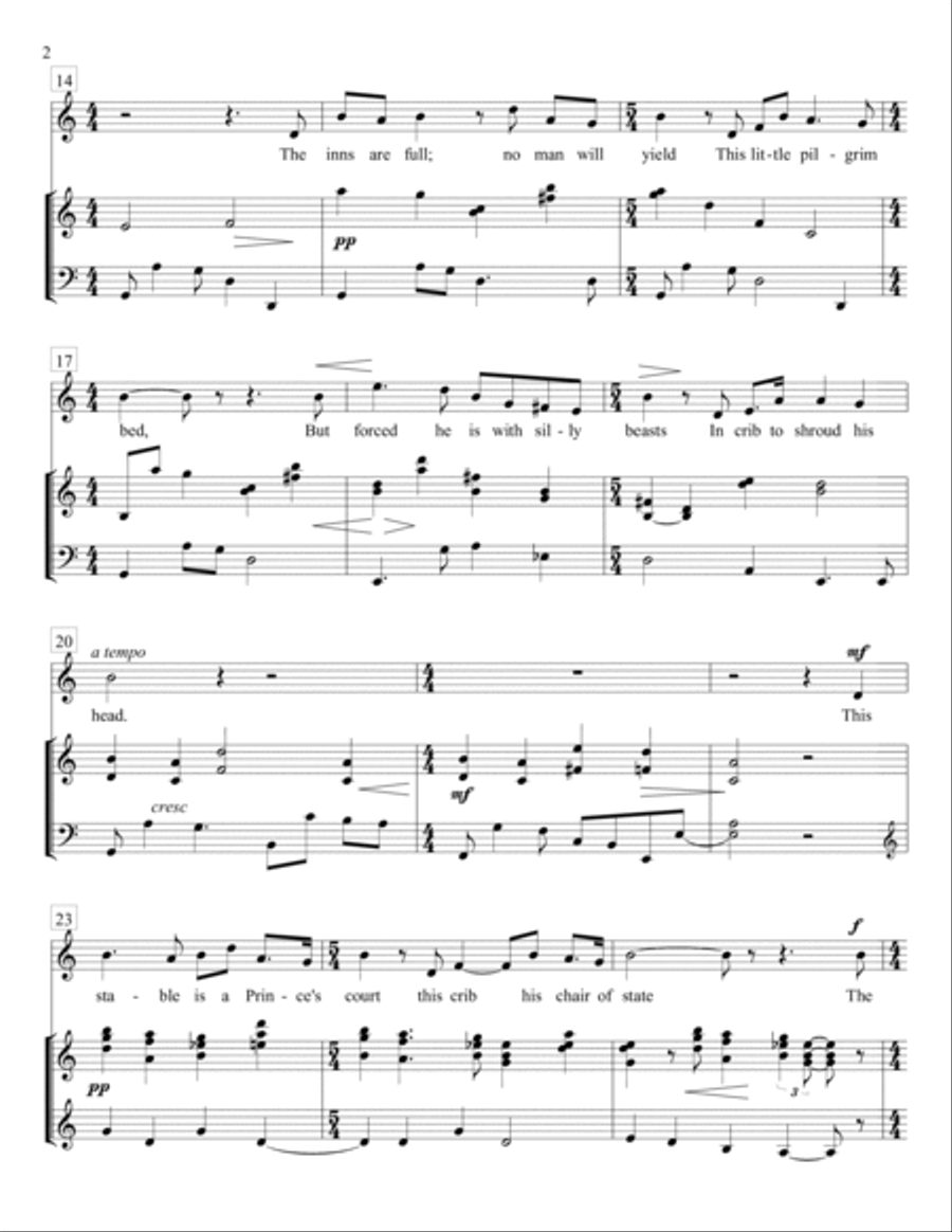 In freezing winter night Voice scores gallery preview page 2