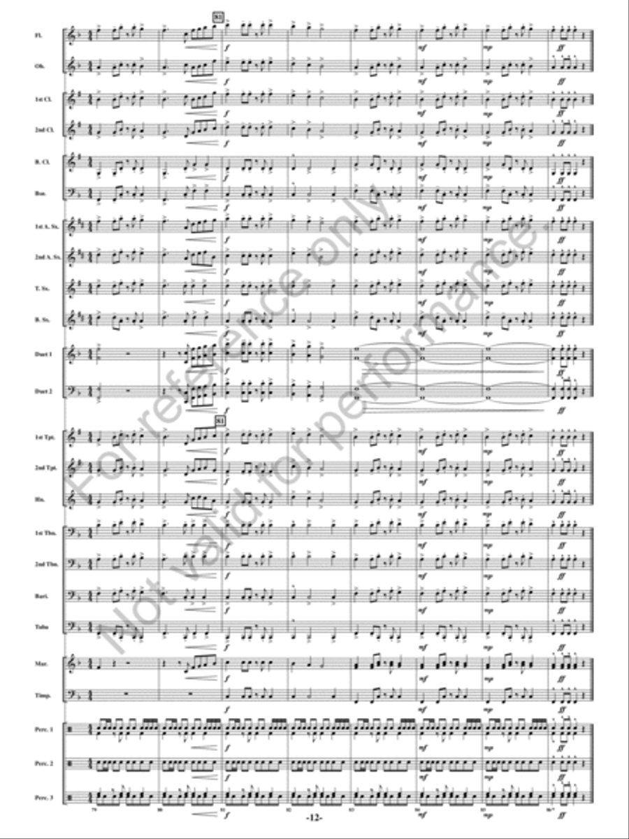 Judy Plays The Tuba, Johnny Plays The Flute Concert Band scores gallery preview page 11