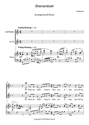 Book cover for Shenandoah (Oh Shenandoah) - Two Part Choir - SA - Upper voices