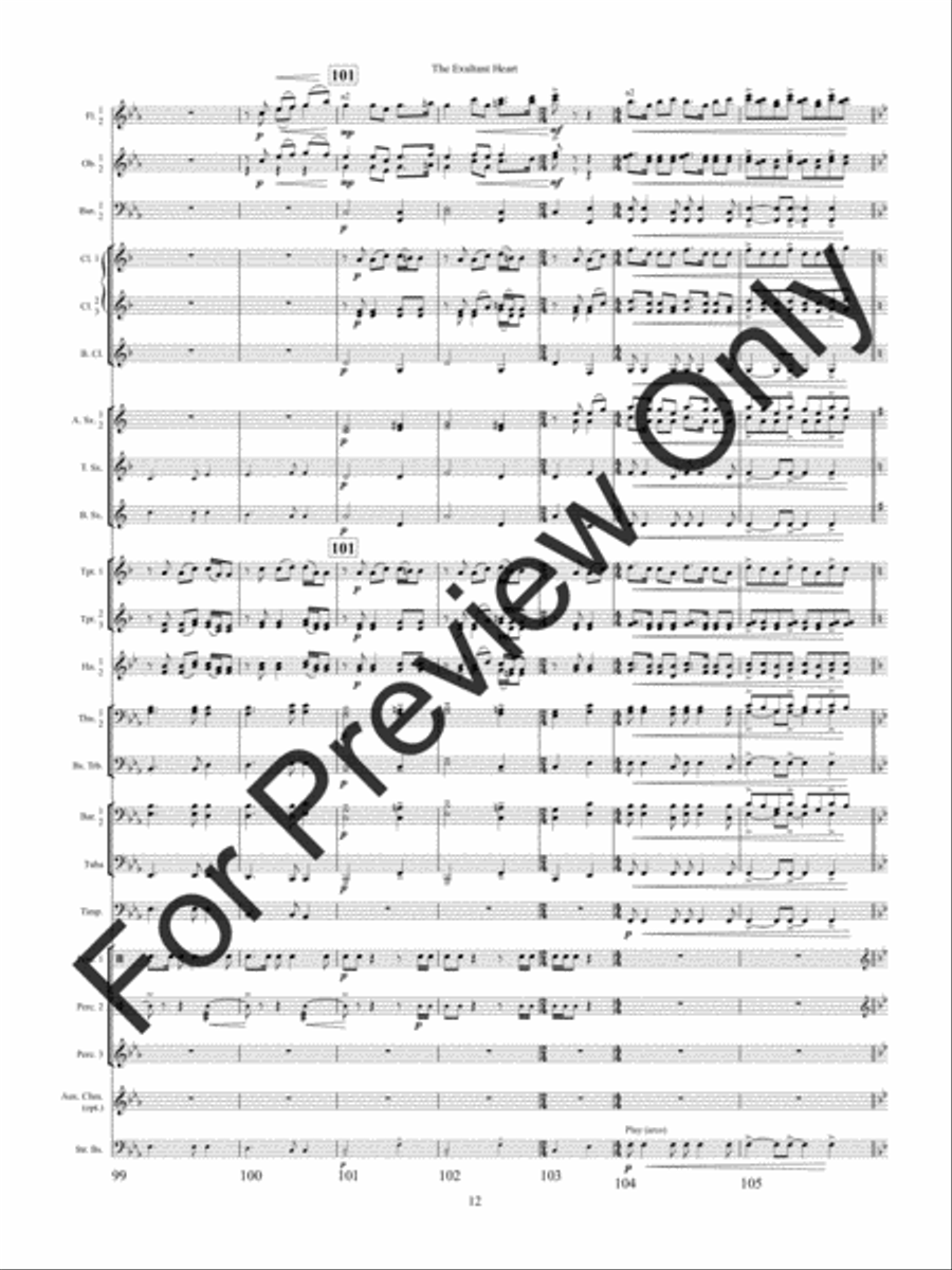 The Exultant Heart The Exultant Heart Concert Band scores gallery preview page 15