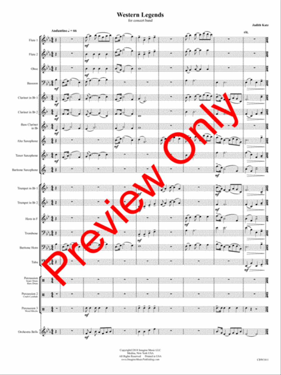 Western Legends Western Legends Concert Band scores gallery preview page 4