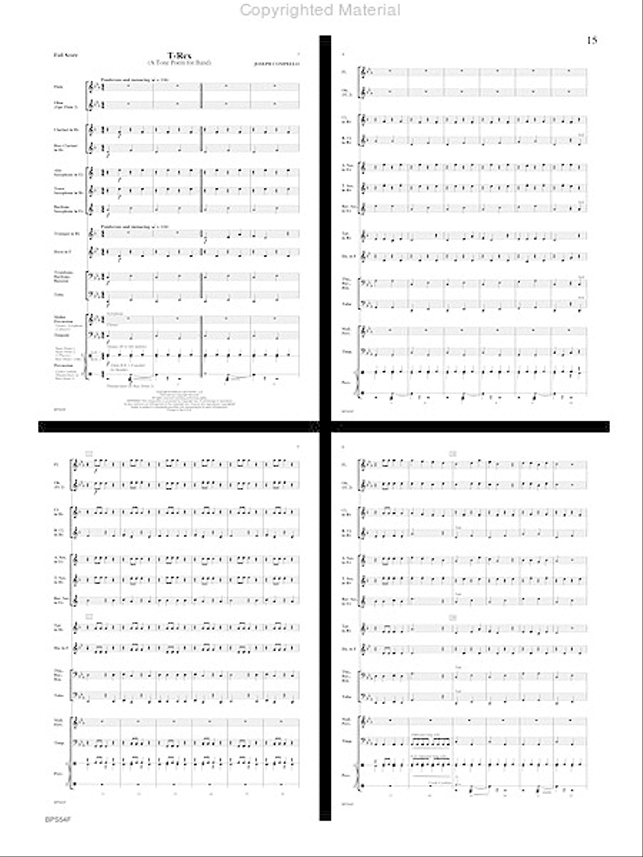 Santa's Noisy Workshop Concert Band scores gallery preview page 16