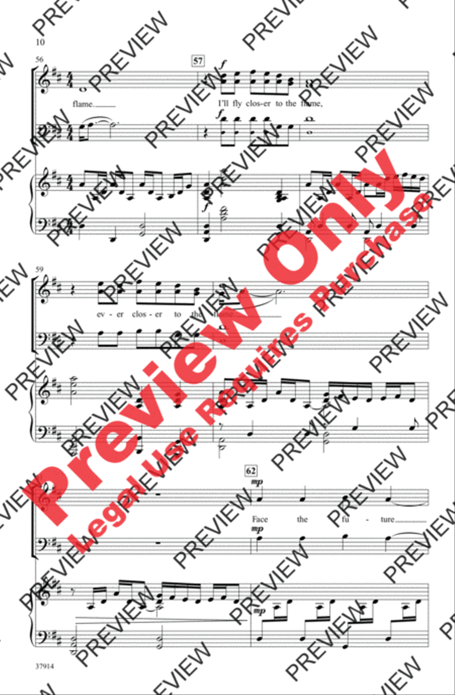 Closer to the Flame 3-Part scores gallery preview page 10