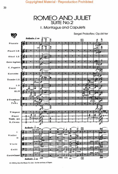 Romeo and Juliet Suite No. 2, Op. 64c