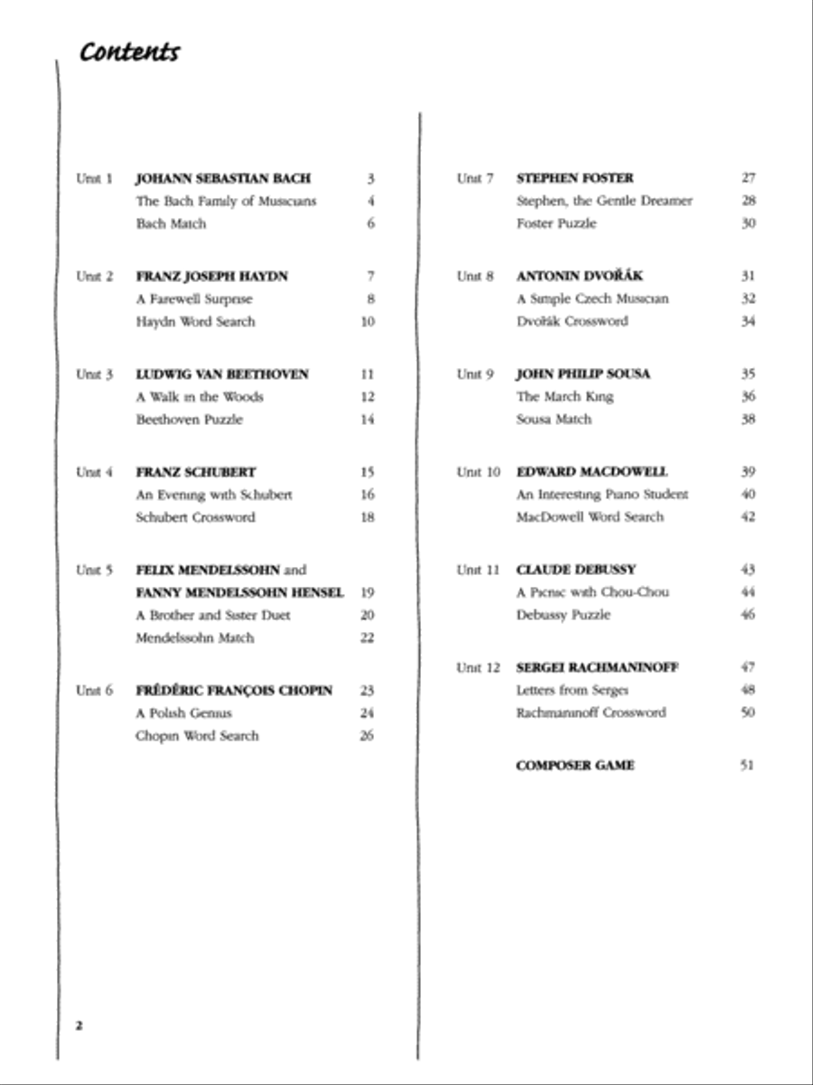Stories of the Great Composers, Book 1 Easy Piano scores gallery preview page 4