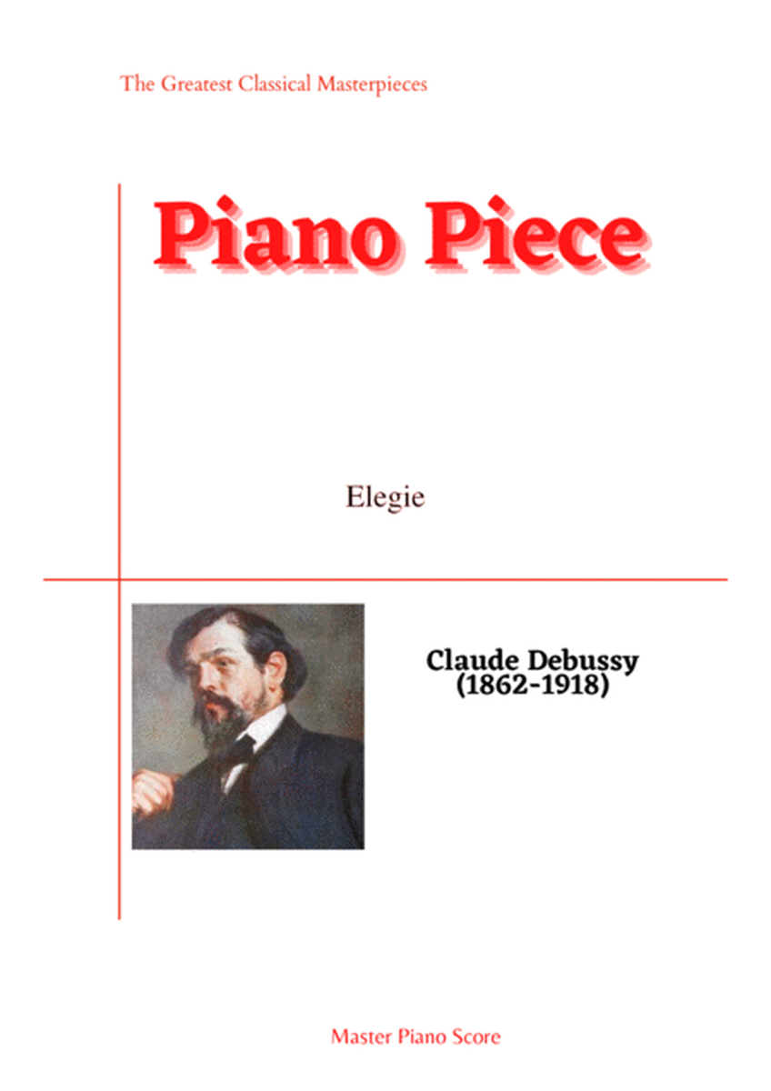 Debussy-Elegie for piano solo image number null