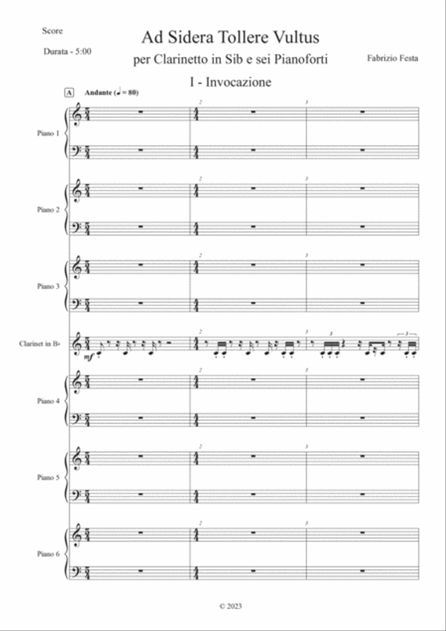 Fabrizio Festa: Ad Sidera Tollere Vultus (ES-23-027) - Score Only Score scores gallery preview page 2