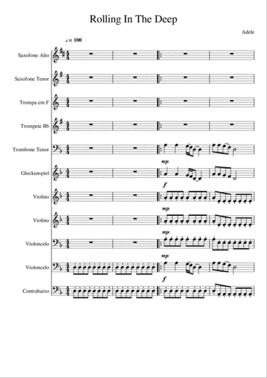 Rolling In The Deep Large Ensemble scores gallery preview page 1