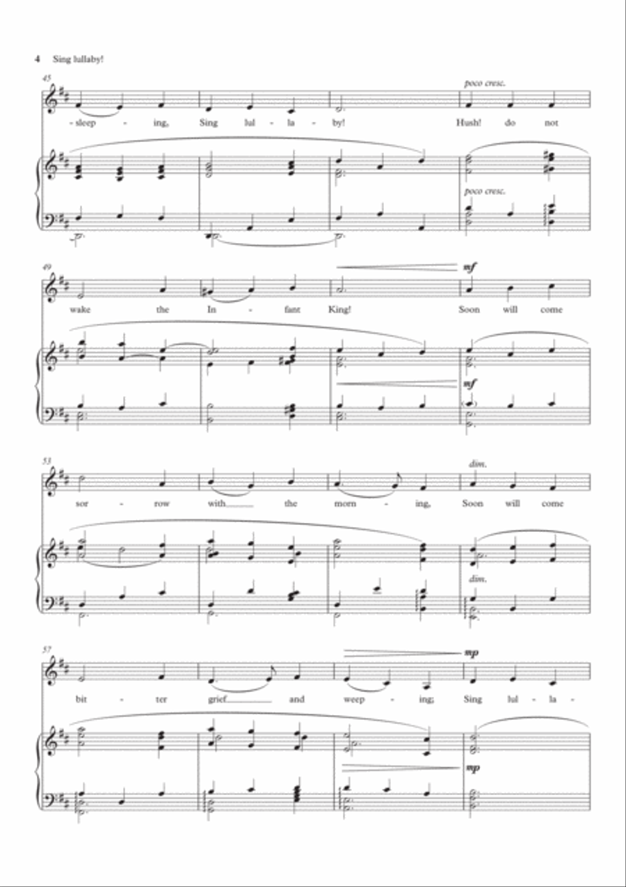 Sing lullaby! (solo/low) Low Voice scores gallery preview page 4