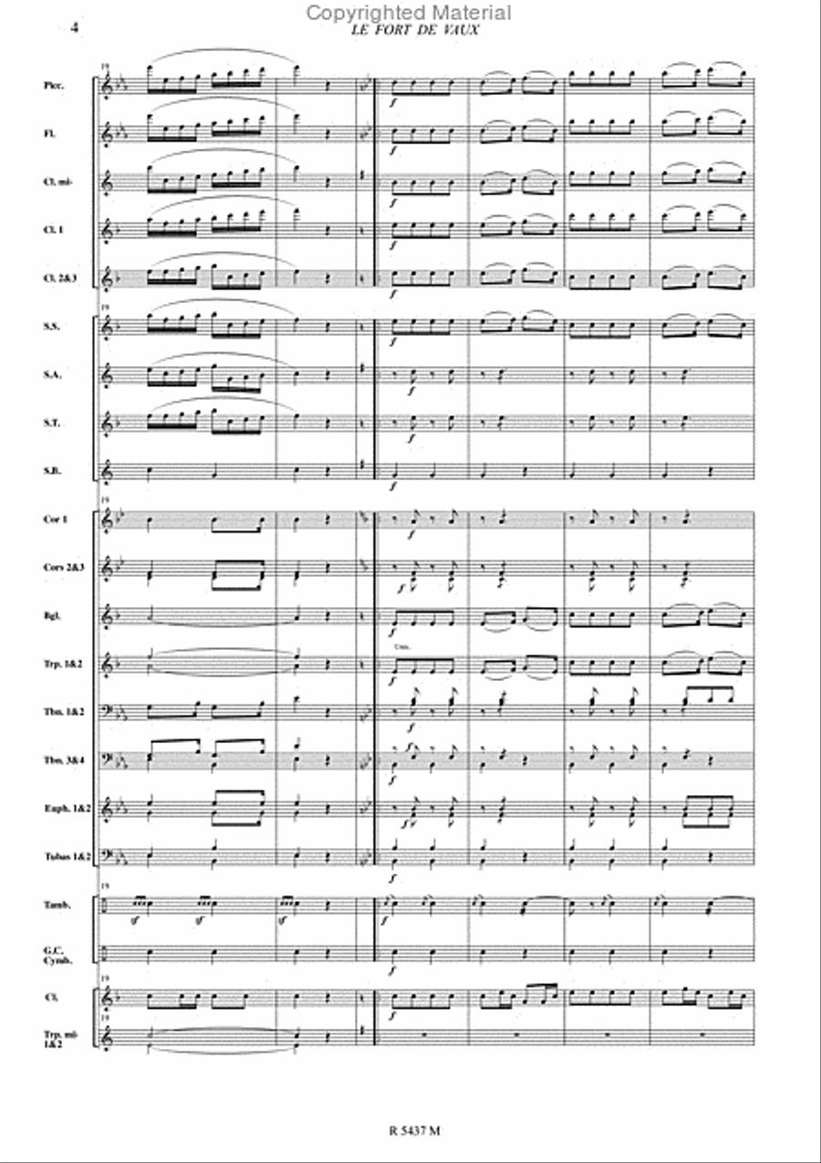 Le fort de vaux Le fort de vaux Concert Band scores gallery preview page 5