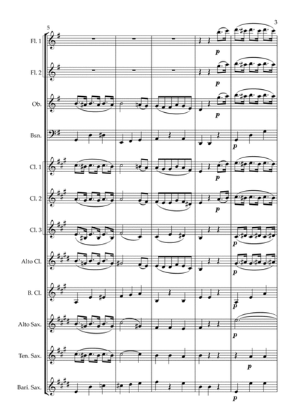 Minuet in G arranged for Wind ensemble image number null