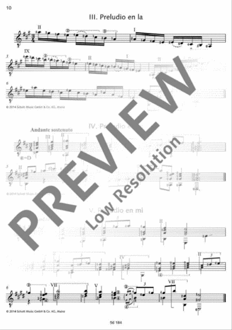 Tárrega for Guitar Classical Guitar scores gallery preview page 11