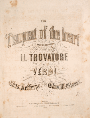 Book cover for The Tempest of the Heart (Il Balen Del Suo Sorriso). From Il Trovatore