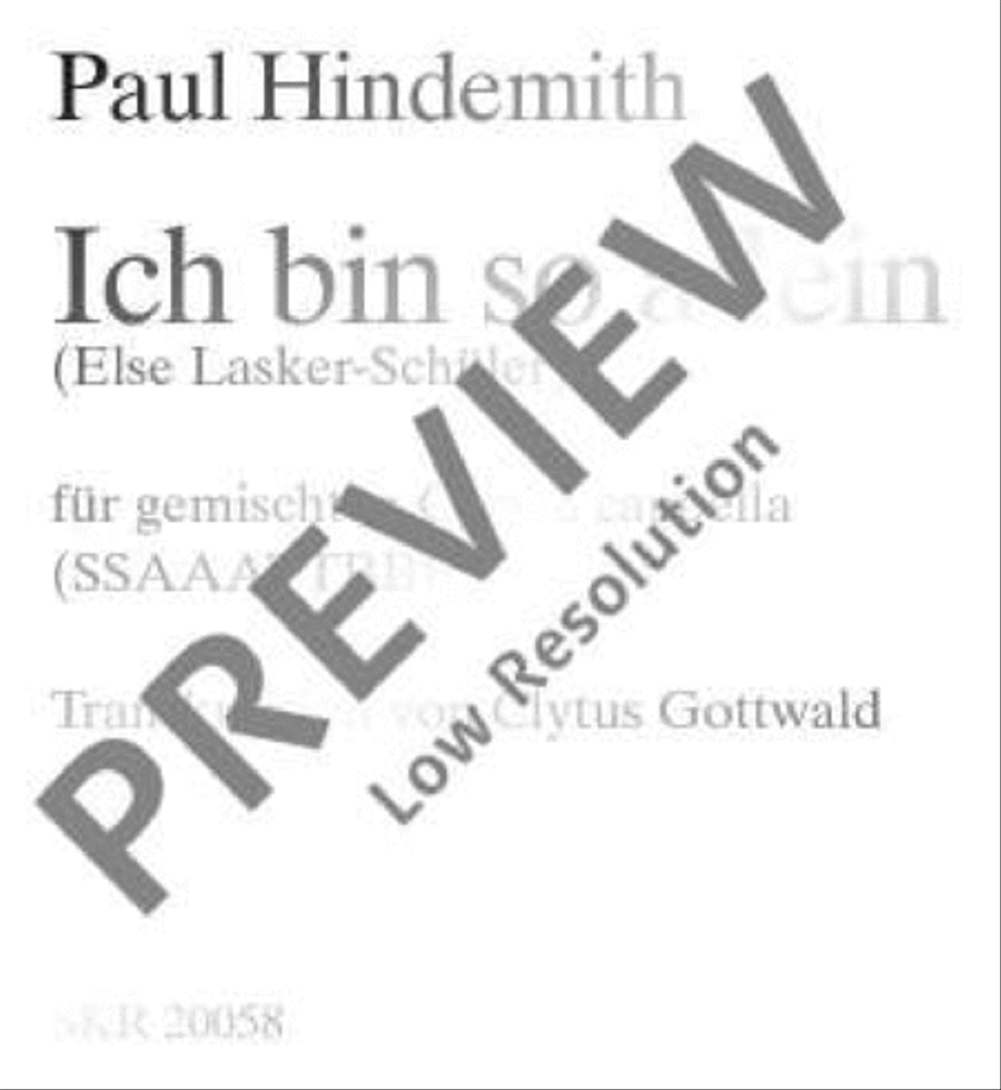 Ich bin so allein A Cappella scores gallery preview page 2