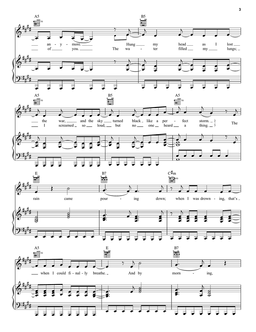 Clean Clean Acoustic Guitar scores gallery preview page 3