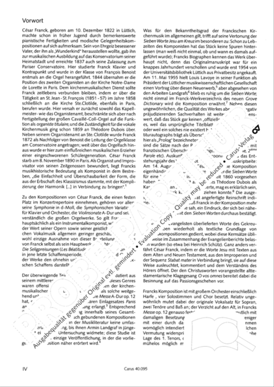 The Seven Words (Die Sieben Worte) 4-Part scores gallery preview page 5