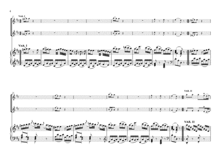 Rondo in D major KV 382 for piano with acc. by flute and violino