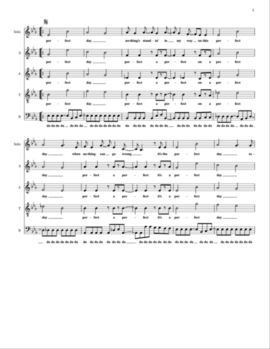 Perfect Day Perfect Day 4-Part scores gallery preview page 3