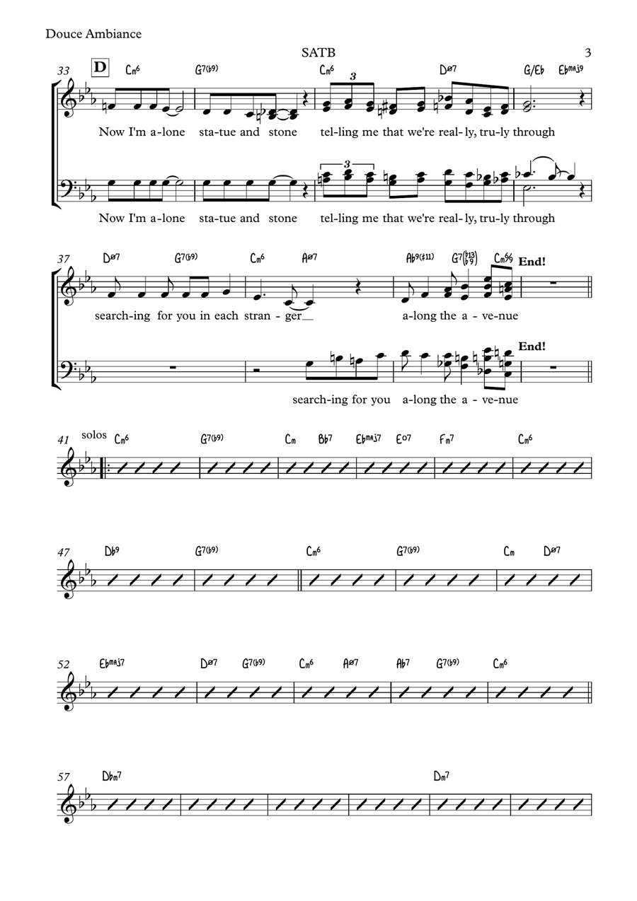 Douce Ambiance 4-Part scores gallery preview page 3