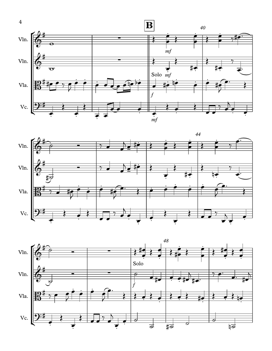 Puttin' On The Ritz String Quartet scores gallery preview page 4