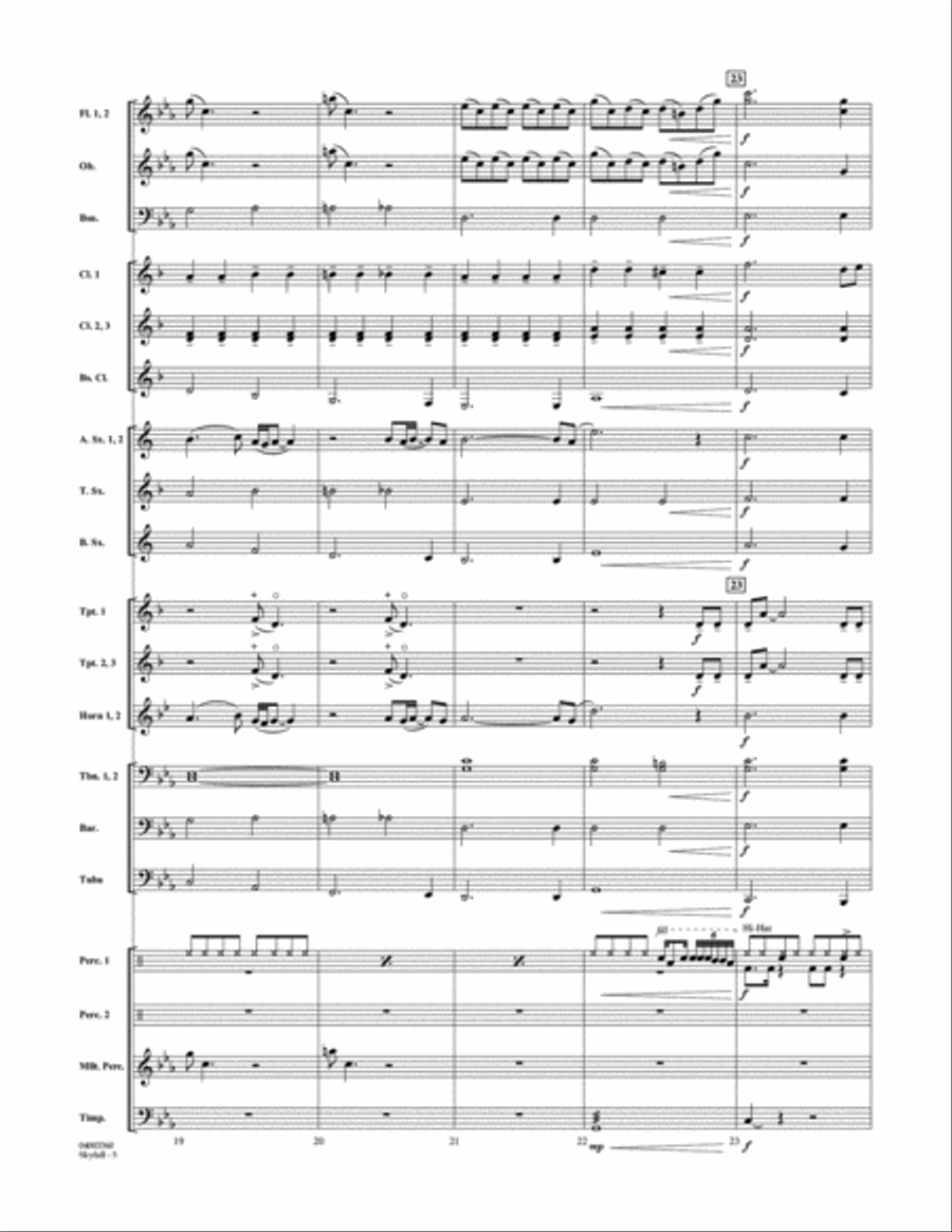 Skyfall - Conductor Score (Full Score) Concert Band scores gallery preview page 5