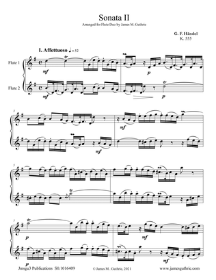 Handel: Sonata No. 2 for Flute Duo