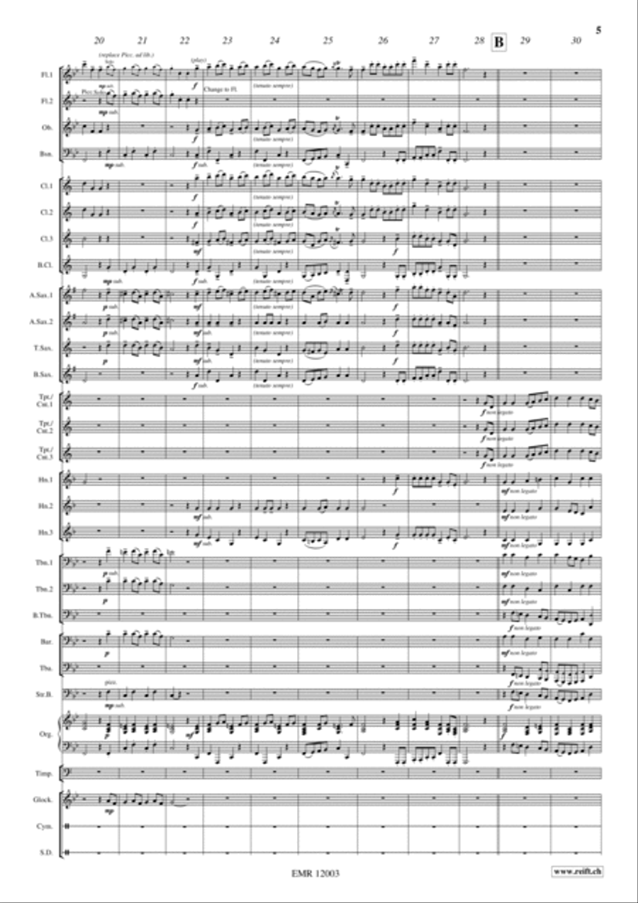 La Vaillance Concert Band scores gallery preview page 5