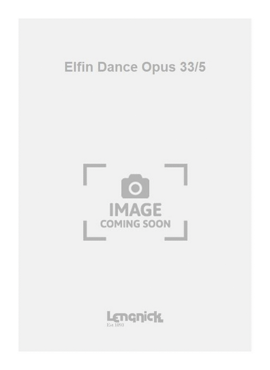 Elfin Dance Opus 33/5 Piano Solo scores gallery preview page 1