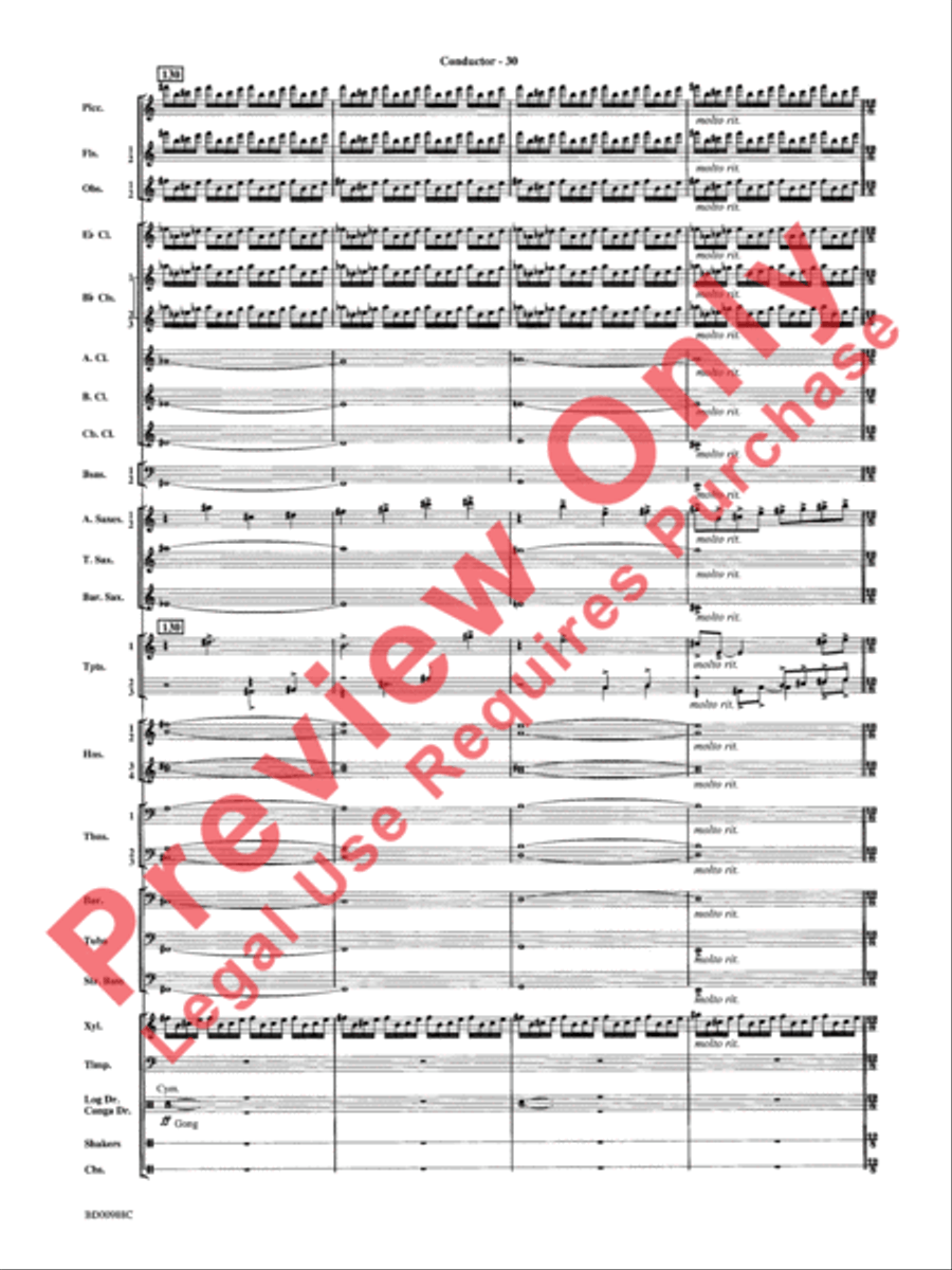 Kilimanjaro: An African Portrait Concert Band scores gallery preview page 33