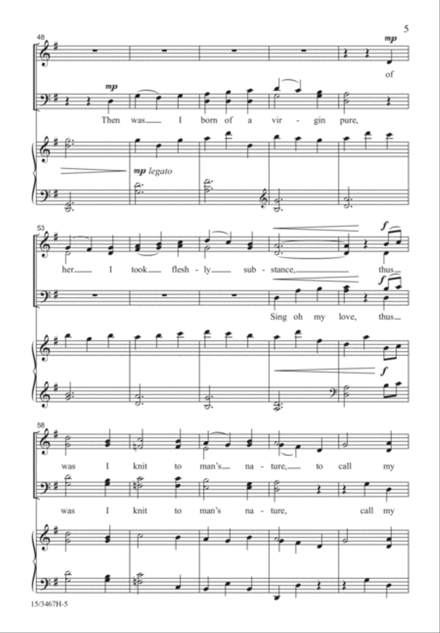 Tomorrow Shall Be My Dancing Day 4-Part scores gallery preview page 5