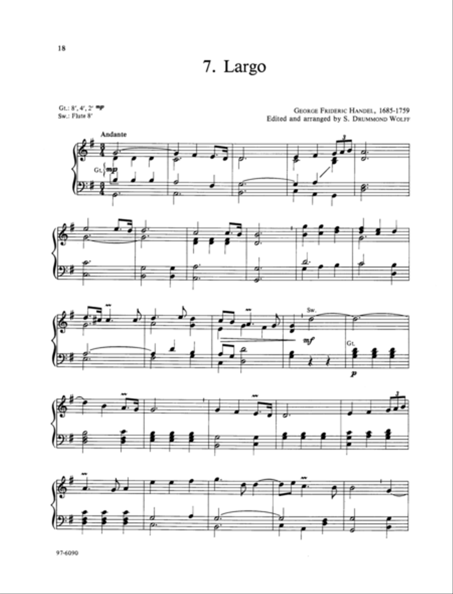 Baroque Music for Manuals, Vol. V Organ scores gallery preview page 8