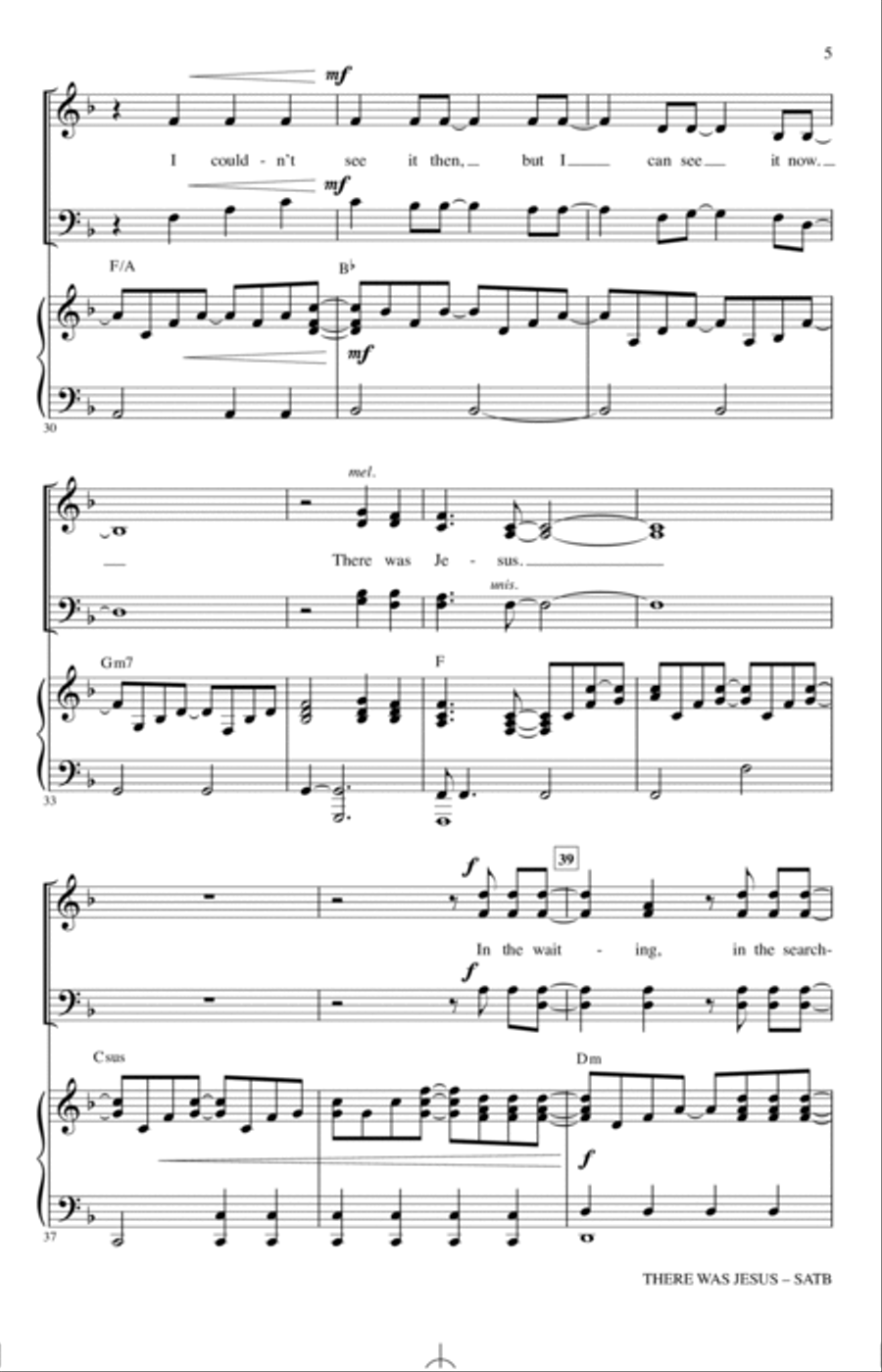 There Was Jesus (feat. Dolly Parton) (arr. Joseph M. Martin) 4-Part scores gallery preview page 4