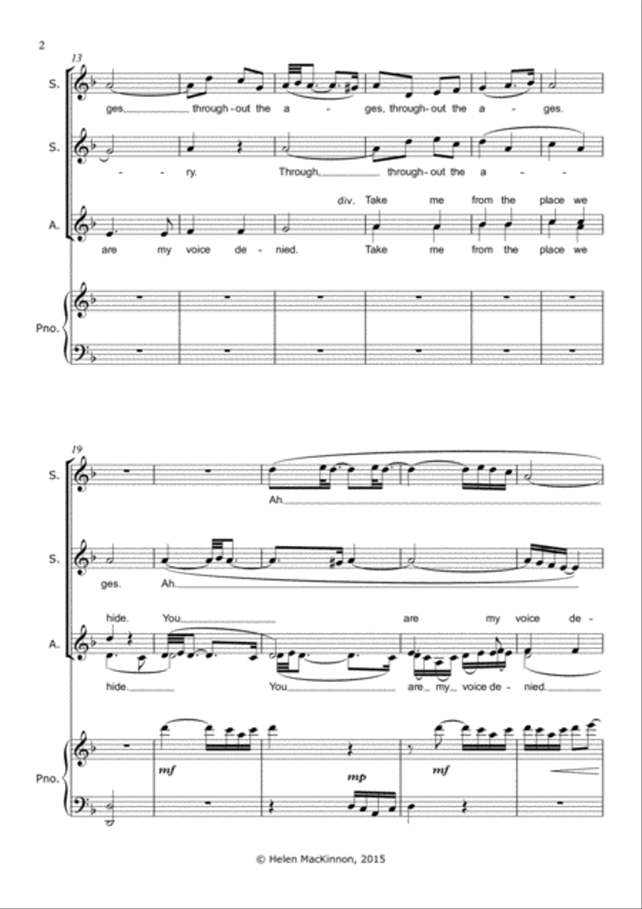 My Voice SSA scores gallery preview page 3