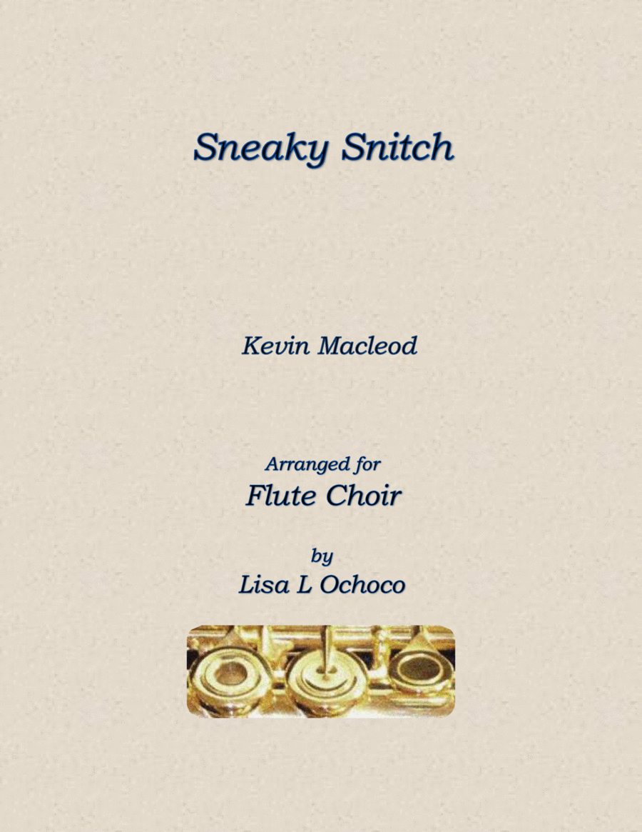 Sneaky Snitch Flute Choir scores gallery preview page 1