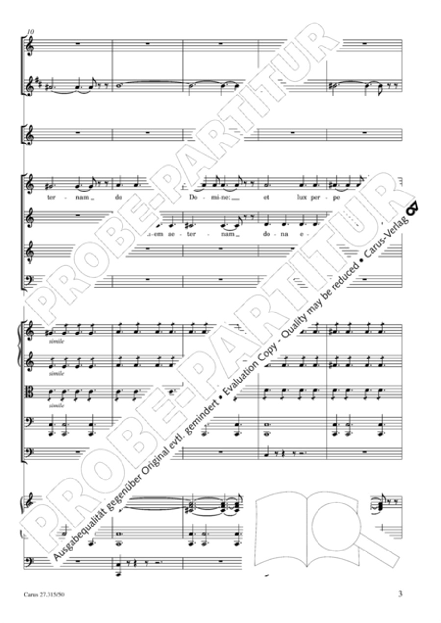 Requiem in C major 4-Part scores gallery preview page 6