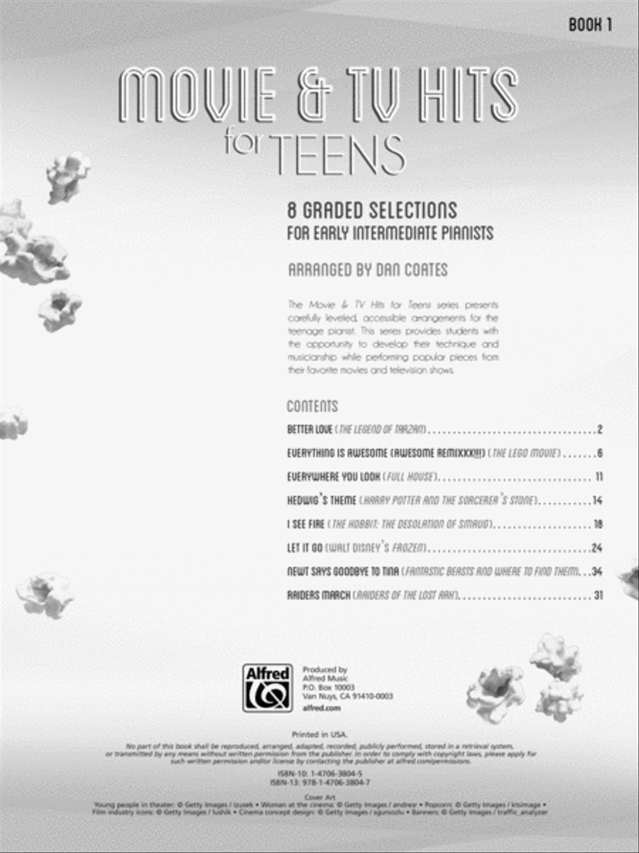 Movie & TV Hits for Teens, Book 1 Piano Solo scores gallery preview page 2