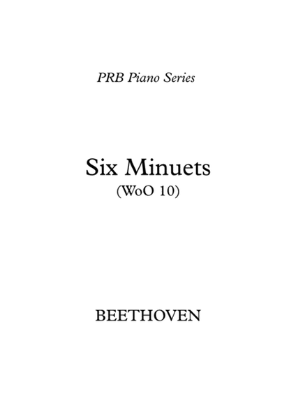 PRB Piano Series - Six Minuets (Beethoven) image number null