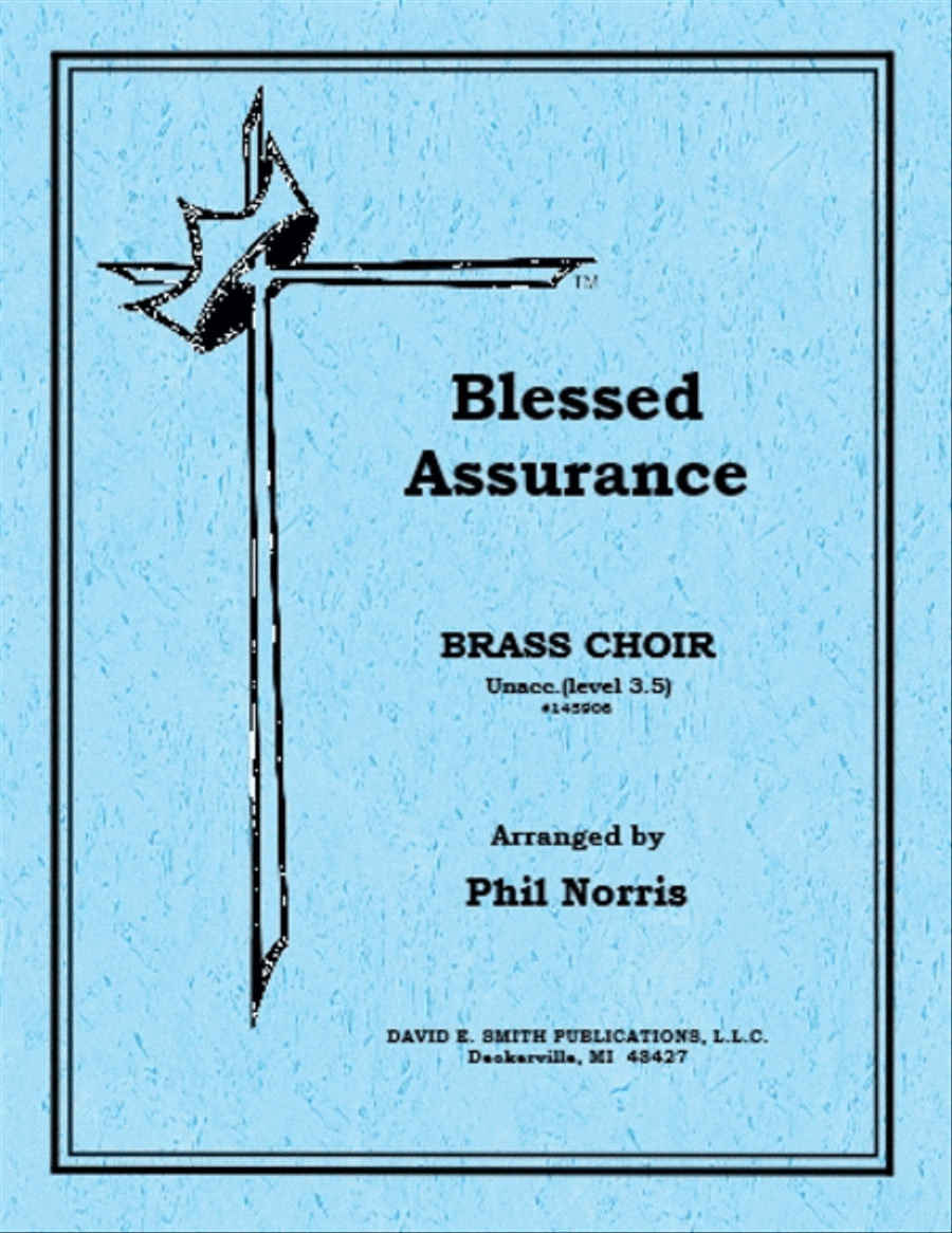 Blessed Assurance Brass Ensemble scores gallery preview page 1