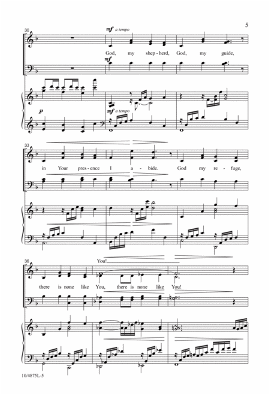 There Is None Like You! 4-Part scores gallery preview page 5
