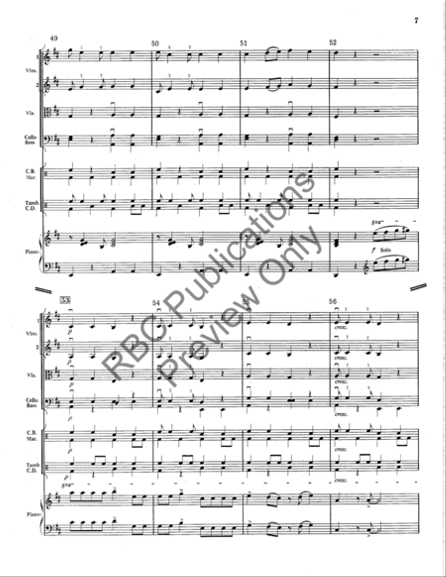 Samba Del Coco String Orchestra scores gallery preview page 8